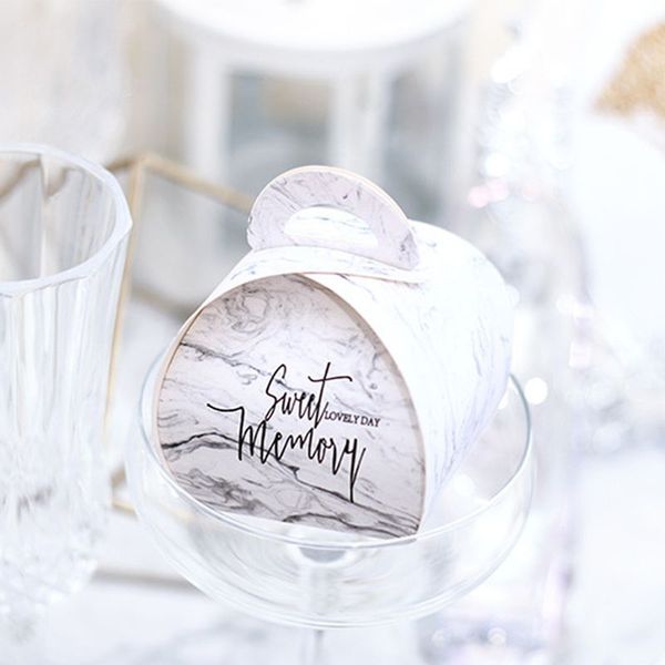 

50/100pcs marble pattern candy boxes gift bag wedding gift box party supplies e65b
