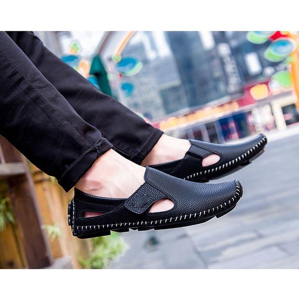 

2019 newly men casual shoes breathable simple anti-slip wear-resistant shoes for summer c55, Black