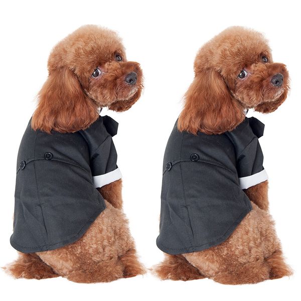 

pet dog clothes dog cat wedding suit tie cute gentleman dog business suit bow tie puppy formal triangular binder for all season