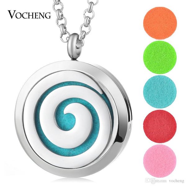 

30mm essential oil diffuser locket jewelry diffuser pendant 316l stainless steel magnetic without felt pads va-403, Silver