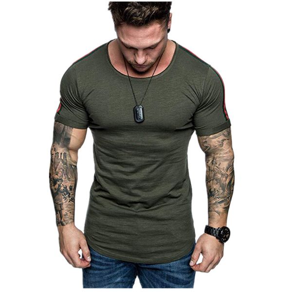 

simple mens t shirts shoulder stitching cotton crew neck new summer fashion casual style european wind homme, White;black