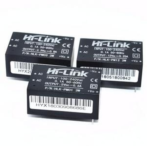 Più nuovo HLK-PM01 HLK-PM03 HLK-PM12 AC-DC 220V a 5V/3.3V/12V mini modulo di alimentazione, modulo di alimentazione interruttore domestico intelligente