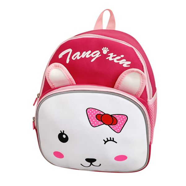 

2019 fashion trend bag solid color cute nylon children's bag shoulder cute cartoon backpack waterproof small bag1126