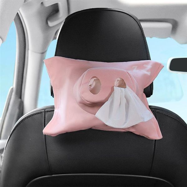 

cute animal shape cat bushaped tissue box cover soft adorable paper napkin hangable container car accessories