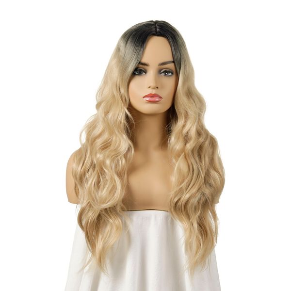 

2020 amazon selling european and american popular wig new women's headgear wig, Black