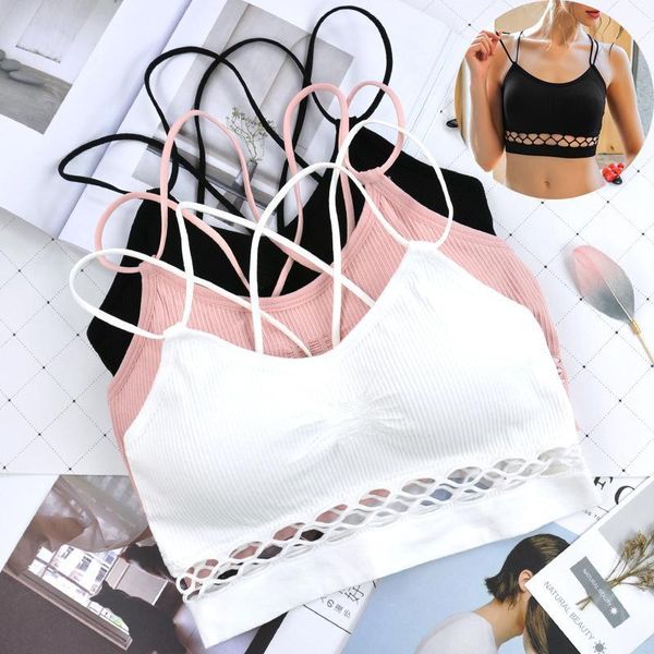

sports bra women yoga bra running sell straps mesh splicing harness sports underwear, White;black