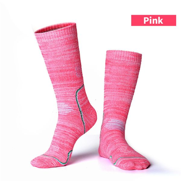 

ski socks women cotton thicken warm thermal sports socks soft towel bottom snowboard calcetines mujer divertido eu 35-43, Black