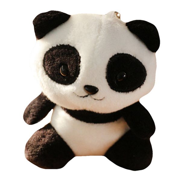 

2019 new cute cartoon panda plush stuffed doll toy keychain key ring backpack ornament room decorations