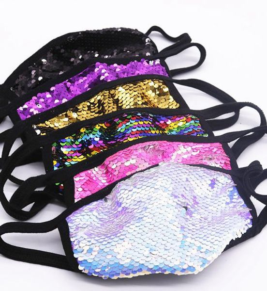 

блестки клуб face mask моющийся многоразовый bling bling блестки защитная маска рм2,5 пыле mouth маски ljjk2360