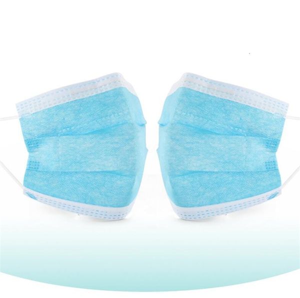 

masks wholesale; blue dhl ship mask 3ply non woven dust facemask filter qjma