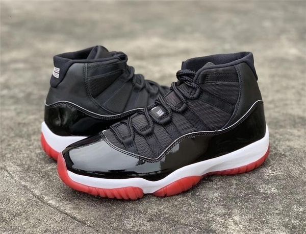 

2020 release 11 bred og high black white -varsity red 45 basketball shoes 378037 -061 real carbon fiber outdoor sneakers with box