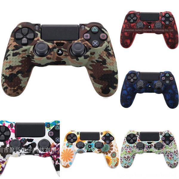 

566ps new protective ps4 cover case anti-slip protection handle playstation4 silicone controller for