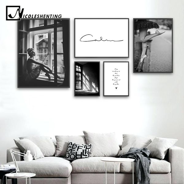 

abstract art canvas fashion poster black white wall painting print nordic decoration picture living room scandinavian home decor