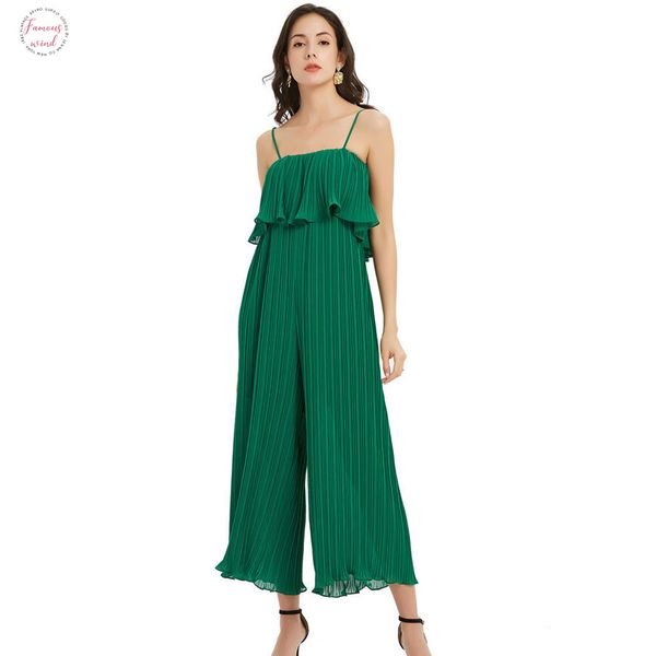 

shoulder off sleeveless jumpsuits women fashion loose long bodysuit women elegant ruffles bodysuit female ladies bu02, Black;white