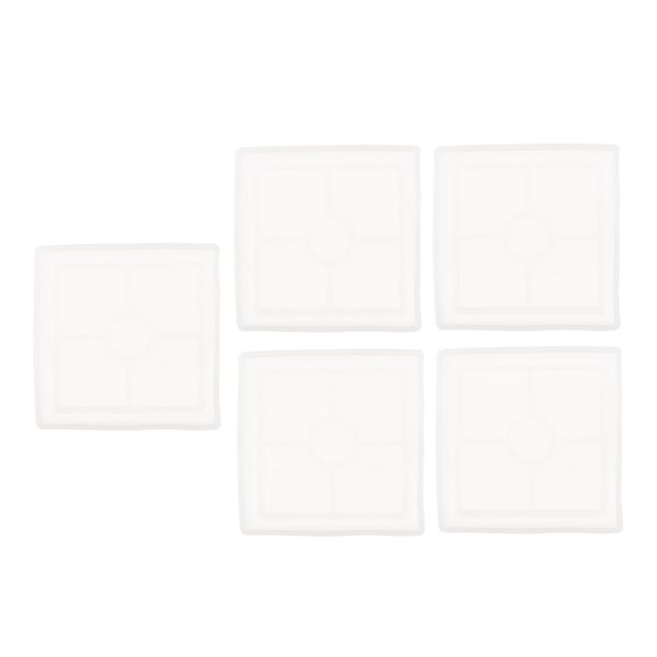 

epoxy resin moulds coaster condensation edge resin casting kit silicone moulds for resin diy art supplies - square - 5pcs