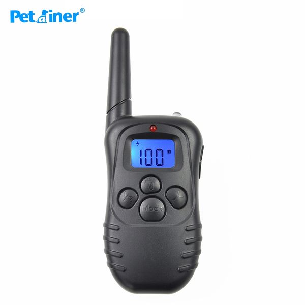 

petrainer 998dr-1 vibration ударная электронный 300m дистанционного 100level перезаряжаемый и водонепроницаемый собака электрический ошейник