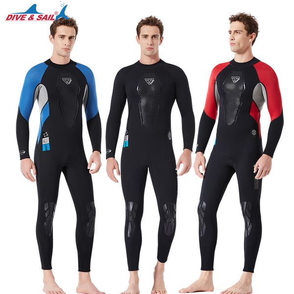 

men's one piece 3mm neoprene diving wetsuit men anti-scratch swimsuit triathlon surfing scuba snorkeling spearfishing equipment