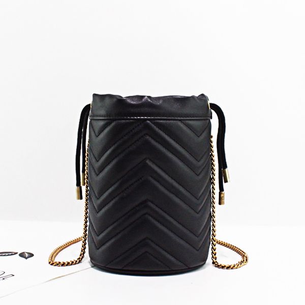 

5a оригинальная кожа мини ковш сумка для женщин crossbody плеча сумки шнурка сумка с подарочными коробками
