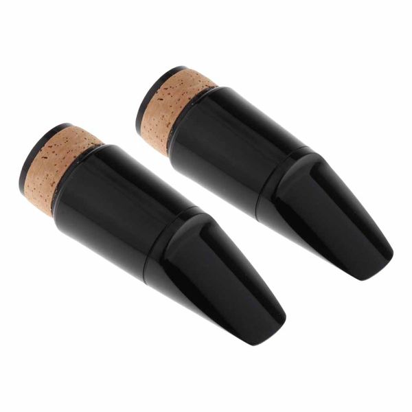 

2 pieces black abs plastic saxophone mouthpiece