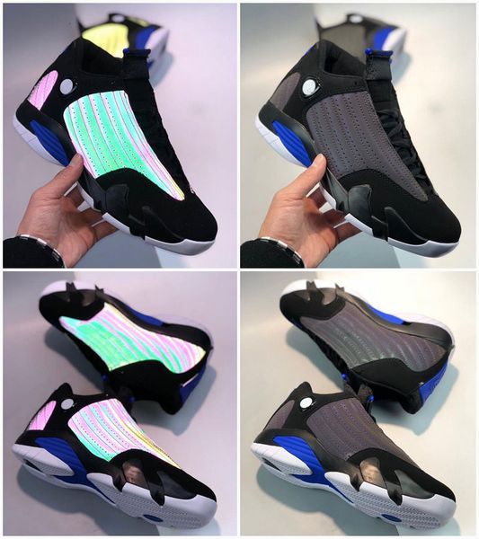 

new arrival jumpman xiv 14 high basketball shoes mens 14s 3m chameleon training sneakers for sports shoes trainers, Black