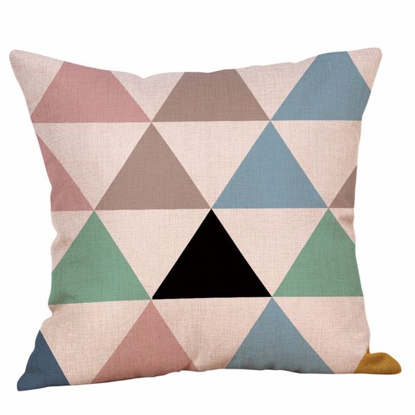 

geometric printed cotton linen throw pillow cases sofa cushion cover home decor w610