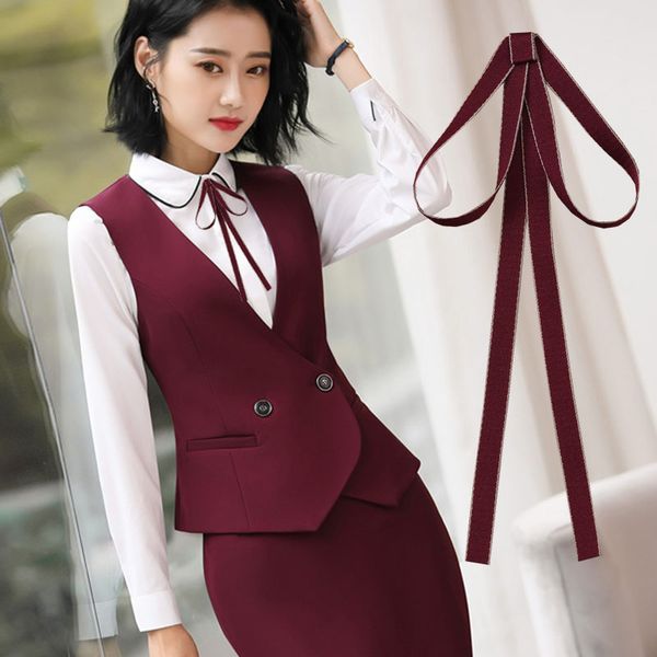 

bow tie womens british-style college wind japanese-style pin lace-up wild sweet cute tie shirt decoration, Black;gray