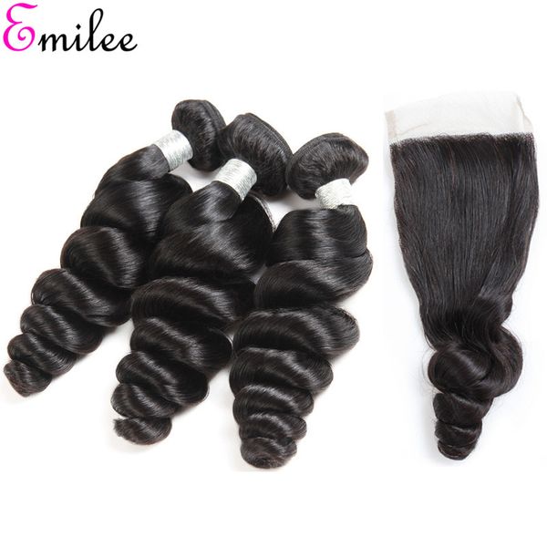 Emilee Malaysia Loose Wave 1 Bundles 3 Bundle 4 Bundles 100 Remy