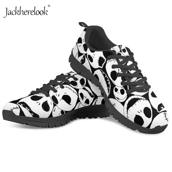 

jackherelook the nightmare before christmas block sneakers women custom shoes breathable spring summer mesh walking casual shoes y200424, Black