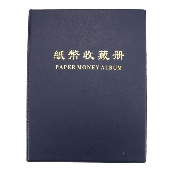 

60 pockets p banknote stamps paper money leather note page cash holders storage ticket collection coins home