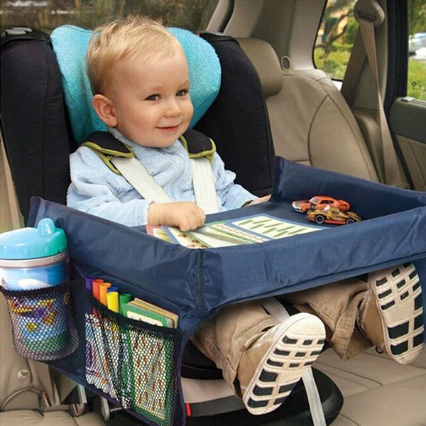 

40*35cm waterproof portable baby car table kids toys stroller auto seat tray storage toy desk baby stroller holder