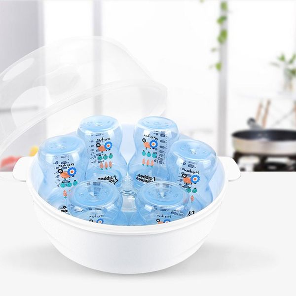 

infant bottle safety microwave steam sterilizer set bpa baby bottle sterilizer nipples pacifiers disinfection steam box