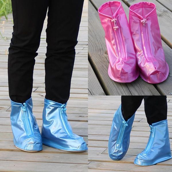 

waterproof shoes boots cover shoe accessory shoes cover protection classic foot non-slip shoe clear adjustable, White;pink