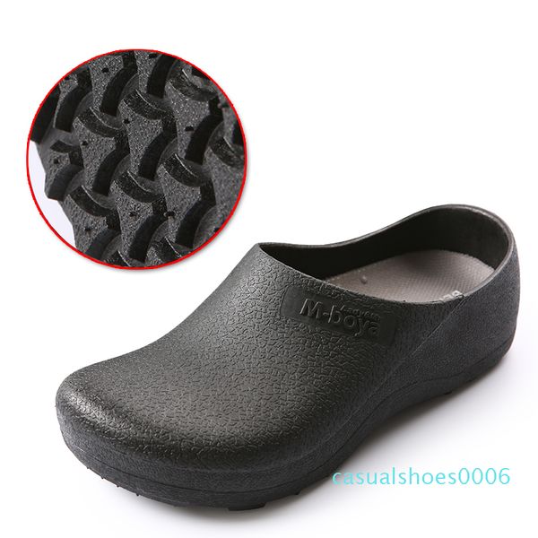 

2018 new super chef shoes for kitchen safety shoes c06, Black