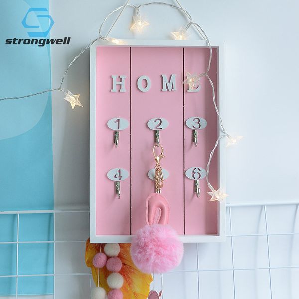 

strongwell nordic wooden storage rack key hanger storage hook wall shelf miniature furnishing wall decoration home decoration