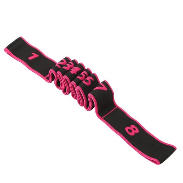 

yoga stretch strap with 8 loops elastic folding adjustable band latin dance stretching belt new