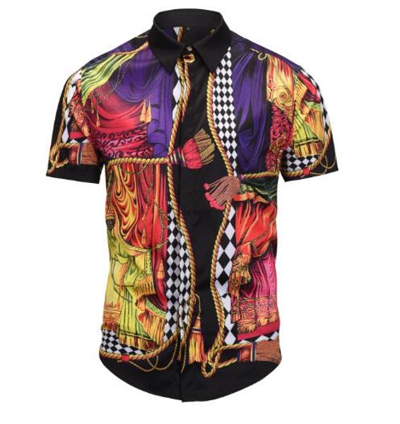 

Degb chemi e dg dre hirt men luxury de igner medu a ca ual hirt fa hion ummer hort leeve retro tiger floral print brand giv hirt