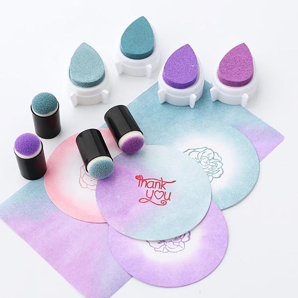 

10pcs sponge finger daubers foam finger painting craft set paint drawing sponge foam chalk ink art kit supplies