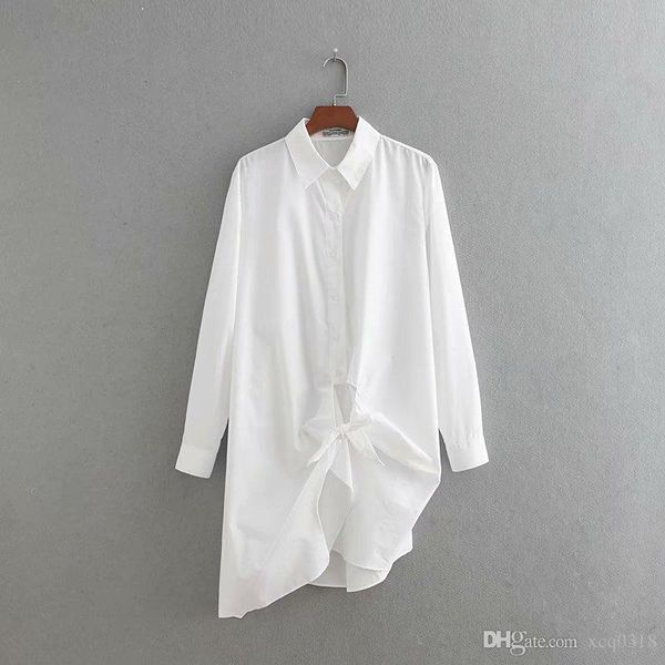 

2019 womens blouses white shirt women long sleeve office elegant blouse cotton long big size shirt