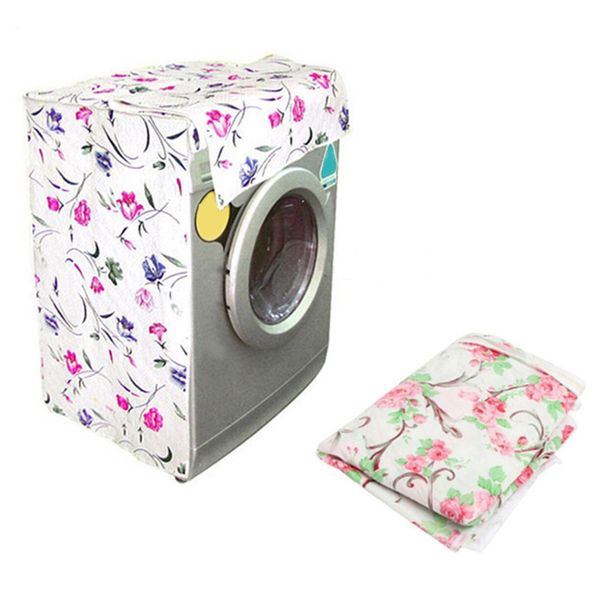 

anti-dust cover flower pattern thicker waterproof durable washing machine zippered dust cover 2019 new arrival