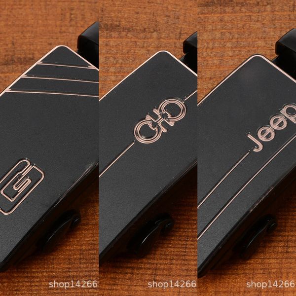 

8ljcv automatic buckle swimming black acrylic cutting surface all-match casual head automatic buckle men's trousers swimming men's, Slivery;black