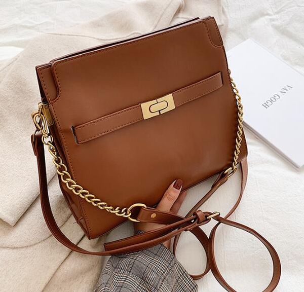 

designer women handbag luxury lady large capacity retro chain crossbody bags fashion two shoulder strap