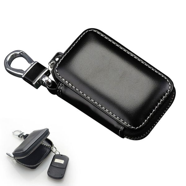 

anti- car key case anti-scratch accessories protector cowhide + zinc alloy 8.5*4.6*2cm