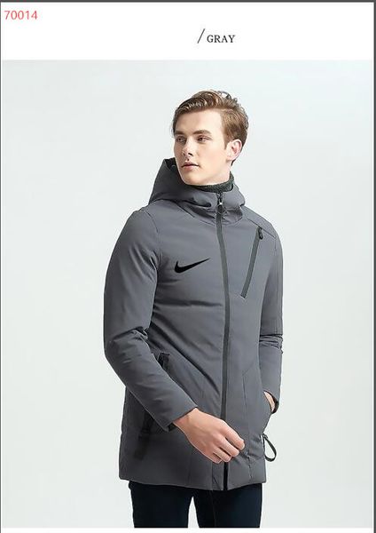 

2019nkie вниз parka 2019 новый бренд двухсторонний вниз длинная зимняя куртка меховой воротник белая утка вниз пальто проложенный теплые вет, Black