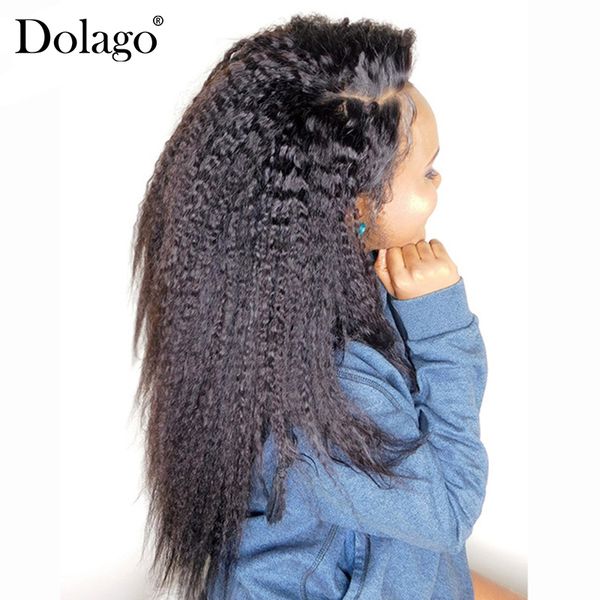Kinky Straight Human Hair Closure 4x4 Lace Part Dolago Remy Top