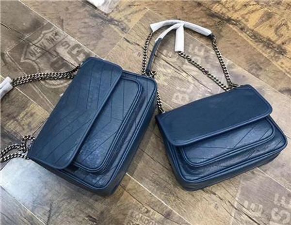 

women v wave pattern flap chain bag oil wax real leather shoulder handbag designer bags crossbody messenger bag