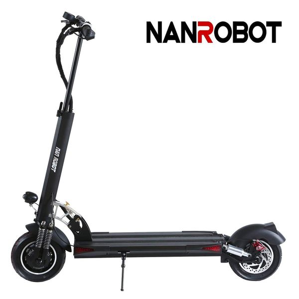 

nanrobot 10inch 52v 2000w dual motor powerful foldable electric scooter d5+ upgrade for max speed 65km/h