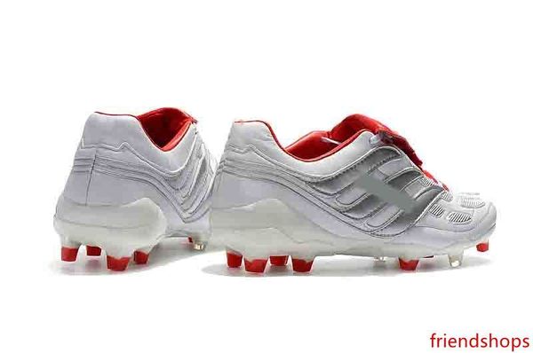 

2019 new silver white red soccer cleats predator precision fg precision fashion soccer shoes size 39-45