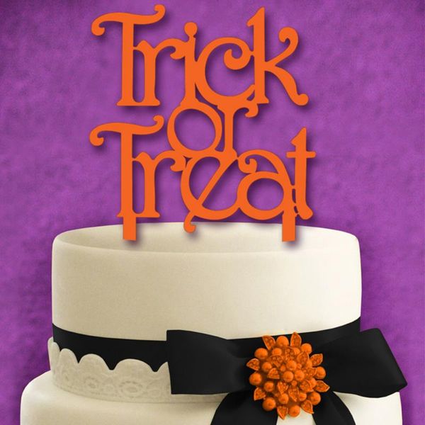 

1 шт. кекс выпечки украшения happy halloween торт флаги двойной палки для семейного дома хэллоуин праздничные атрибуты 2018