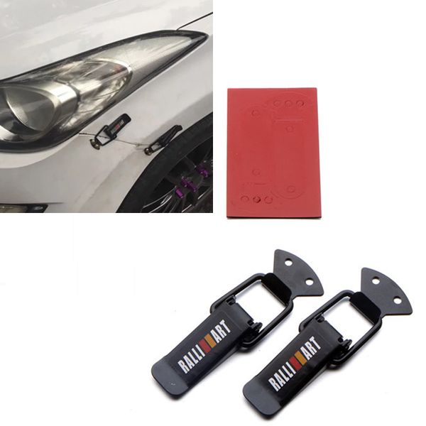 

chiziyo 1 set auto universal bumper security hook lock clip kit clip hasp for racing car truck hood quick release fasteners