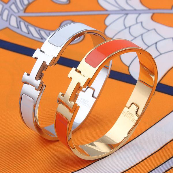 

европейский и американский преувеличенный h письмо браслет женский браслет из розового золота чистый красный темперамент дикий браслет ювели, Black